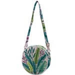 Illustrations Plants Nature Leaves Crossbody Circle Bag