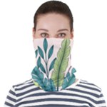 Illustrations Plants Nature Leaves Face Seamless Bandana (Adult)