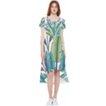 Illustrations Plants Nature Leaves High Low Boho Dress