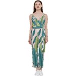 Illustrations Plants Nature Leaves V-Neck Camisole Jumpsuit