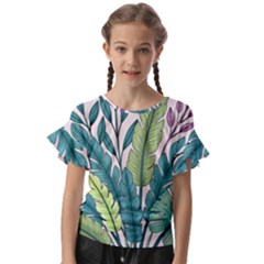 Kids  Cut Out Flutter Sleeves 