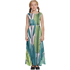 Kids  Satin Sleeveless Maxi Dress 