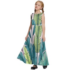 Kids  Satin Sleeveless Maxi Dress 