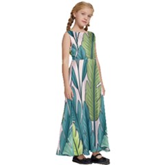 Kids  Satin Sleeveless Maxi Dress 