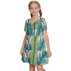 Kids  Short Sleeve Tiered Mini Dress 