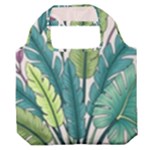 Illustrations Plants Nature Leaves Premium Foldable Grocery Recycle Bag