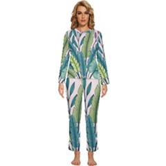 Womens  Long Sleeve Lightweight Pajamas Set 