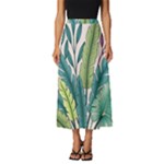 Illustrations Plants Nature Leaves Classic Midi Chiffon Skirt