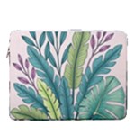 Illustrations Plants Nature Leaves 15  Vertical Laptop Sleeve Case With Pocket