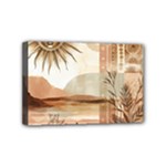 Abstract Sun Boho Bohemian Design Mini Canvas 6  x 4  (Stretched)