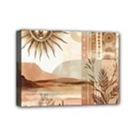 Abstract Sun Boho Bohemian Design Mini Canvas 7  x 5  (Stretched)