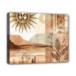 Abstract Sun Boho Bohemian Design Canvas 10  x 8  (Stretched)