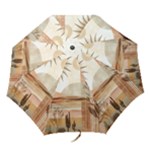 Abstract Sun Boho Bohemian Design Folding Umbrellas