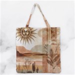 Abstract Sun Boho Bohemian Design Grocery Tote Bag