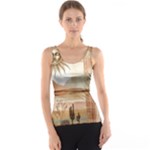 Abstract Sun Boho Bohemian Design Women s Basic Tank Top