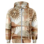 Abstract Sun Boho Bohemian Design Men s Zipper Hoodie