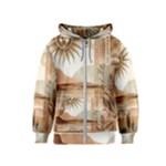 Abstract Sun Boho Bohemian Design Kids  Zipper Hoodie