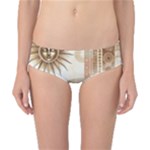 Abstract Sun Boho Bohemian Design Classic Bikini Bottoms