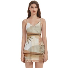 Body Wrap Sleeveless V-Neck Mini Dress 