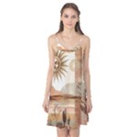 Abstract Sun Boho Bohemian Design Camis Nightgown 