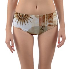 Reversible Mid-Waist Bikini Bottoms 