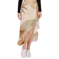 Asymmetrical Ruffle Hem Skirt  