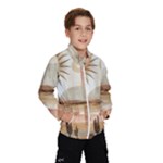 Abstract Sun Boho Bohemian Design Kids  Windbreaker