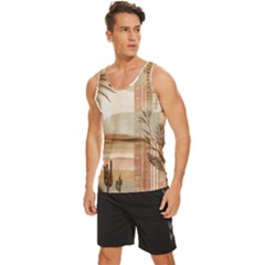 Men s Wide Collar Tank Top 