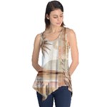 Abstract Sun Boho Bohemian Design Sleeveless Tunic