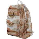 Abstract Sun Boho Bohemian Design Top Flap Backpack