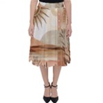 Abstract Sun Boho Bohemian Design Classic Midi Skirt