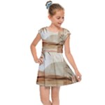 Abstract Sun Boho Bohemian Design Kids  Cap Sleeve Dress