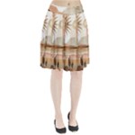 Abstract Sun Boho Bohemian Design Pleated Skirt