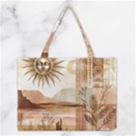 Abstract Sun Boho Bohemian Design Medium Tote Bag