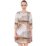 Abstract Sun Boho Bohemian Design Smock Dress