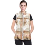 Abstract Sun Boho Bohemian Design Women s Puffer Vest