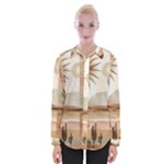 Abstract Sun Boho Bohemian Design Womens Long Sleeve Shirt