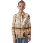 Abstract Sun Boho Bohemian Design Kids  Long Sleeve Shirt