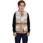 Abstract Sun Boho Bohemian Design Kid s Button Up Puffer Vest