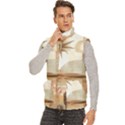 Men s High Neck Button Up Puffer Vest 