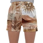 Abstract Sun Boho Bohemian Design Sleepwear Shorts