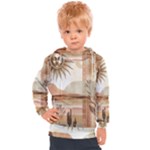 Abstract Sun Boho Bohemian Design Kids  Hooded Pullover