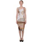 Abstract Sun Boho Bohemian Design Sleeveless Pencil Dress