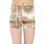 Abstract Sun Boho Bohemian Design Kids  Sports Shorts