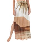 Abstract Sun Boho Bohemian Design Maxi Chiffon Tie-Up Sarong