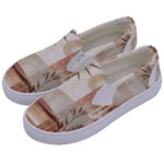 Abstract Sun Boho Bohemian Design Kids  Canvas Slip Ons