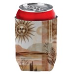 Abstract Sun Boho Bohemian Design Can Holder