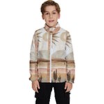 Abstract Sun Boho Bohemian Design Kids  High Neck Windbreaker