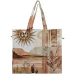 Abstract Sun Boho Bohemian Design Canvas Travel Bag