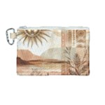 Abstract Sun Boho Bohemian Design Canvas Cosmetic Bag (Medium)